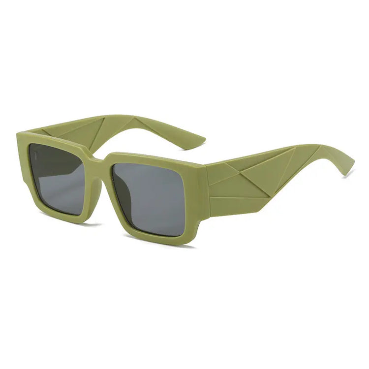 LEITH UNISEX OVERSIZED CHUNKY SQUARE FRAME UV 400 SUNGLASSES