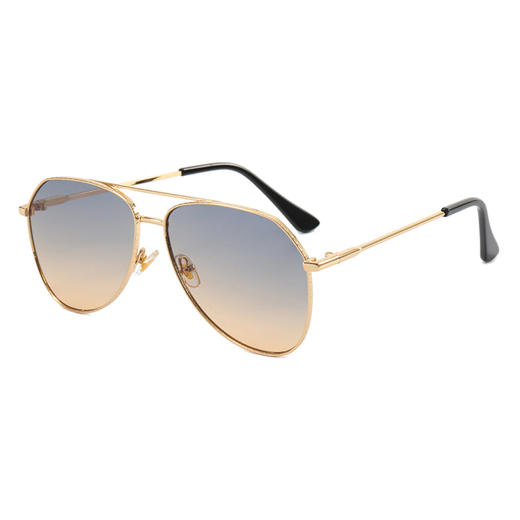NIX MEN'S METAL AVIATOR FRAME UV400 GRADIENT SUNGLASSES