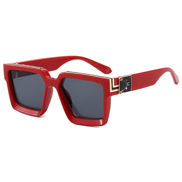 BAILEY UNISEX GRADIENT LENS BLOCK FRAME SUNGLASSES