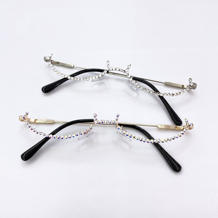 MISSY HALF RHINESTONE FRAME