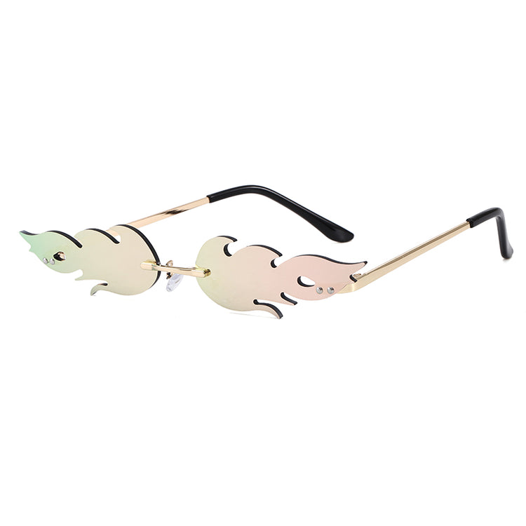 CYRUS UNISEX UV400 GRADIENT FIRE FRAME SUNGLASSES