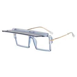 JAY UNISEX FLAT TOP VISOR SQUARE FRAME SUNGLASSES
