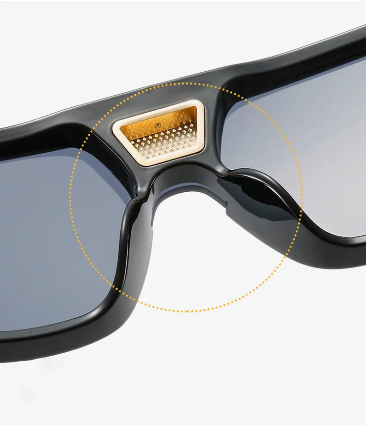 JAY MEN'S OVERSIZED UV 400 AVIATOR FRAME SUNGLASSES