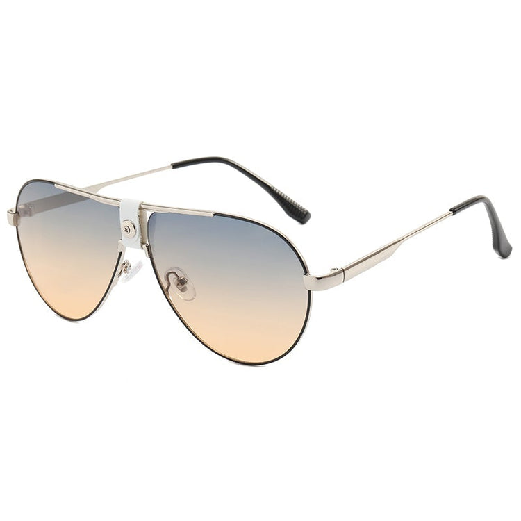 KIERAN UNISEX UV400 METAL AVIATOR FRAME SUNGLASSES