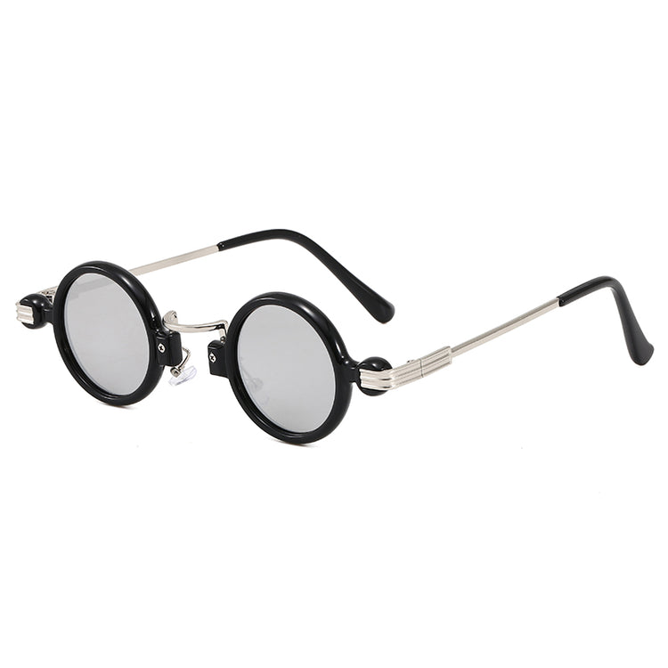 LEE UNISEX UV400 SMALL RETRO STEAMPUNK ROUND GLASSES