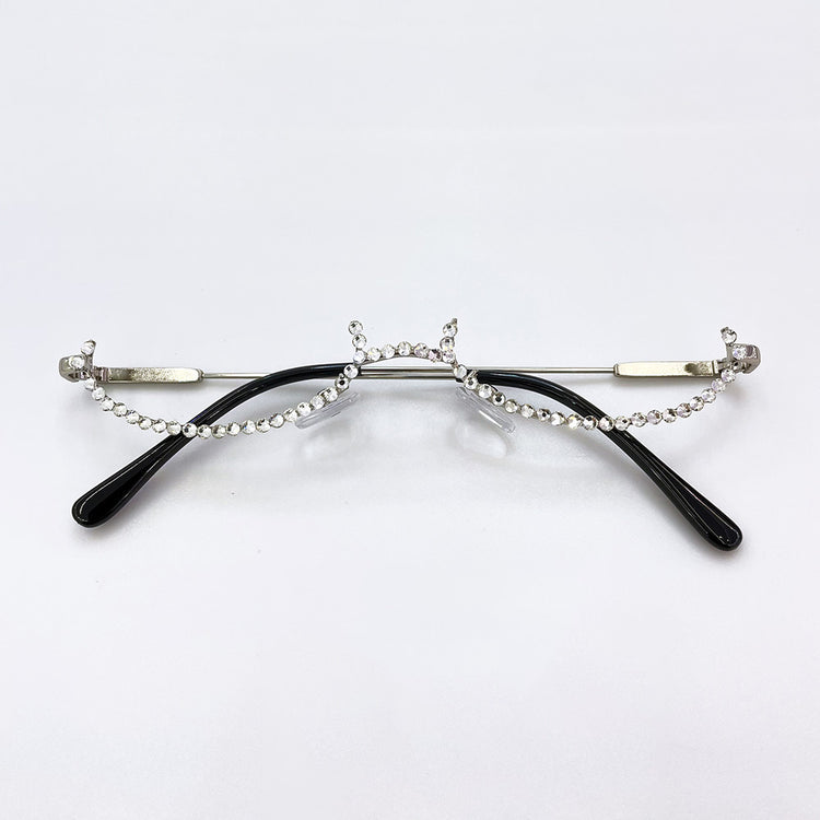 MISSY HALF RHINESTONE FRAME