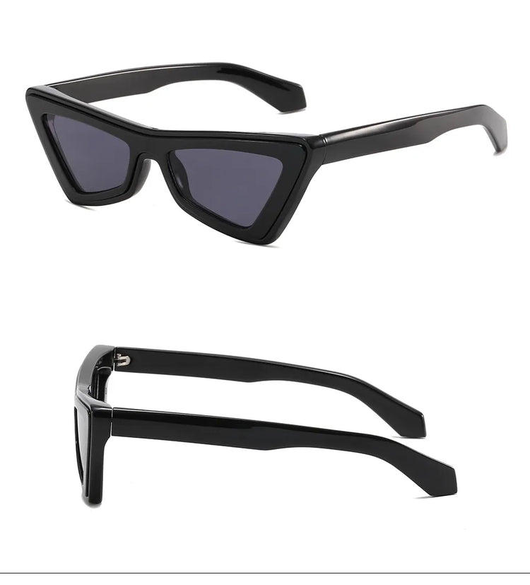 SUMMER VINTAGE TRIANGLE FRAME CAT-EYE UV400 SUNGLASSES