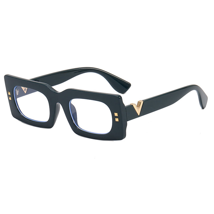 SHAE WOMEN'S SMALL VINTAGE UV400 RECTANGULAR FRAME VINTAGE SUNGLASSES