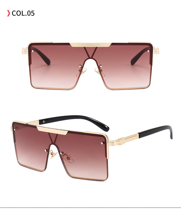 AIDEN UNISEX UV 400 RECTANGLE FRAMELESS FLAT-TOP SHADES