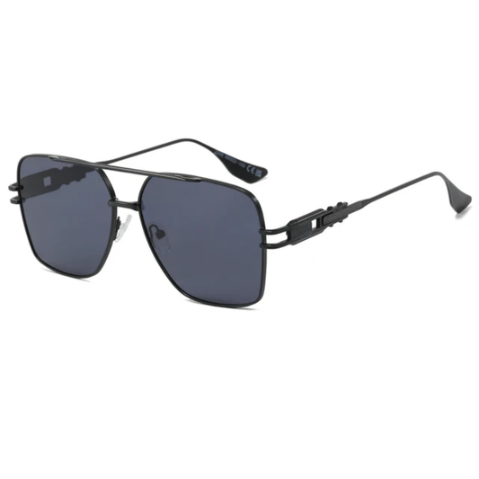Cyrus Unisex Retro Double Bridge Metal Frame Aviator Sunglasses