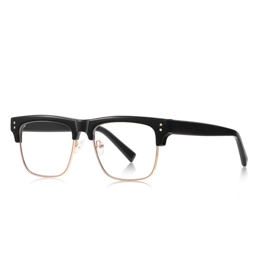 Isla Unisex Half-Rim Square Cat Eye Frame Anti-Blue Light Glasses