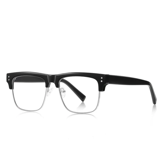 Isla Unisex Half-Rim Square Cat Eye Frame Anti-Blue Light Glasses