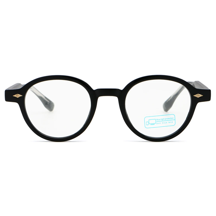 Pixel Unisex Round Frame Anti-Blue Light Blocking Glasses