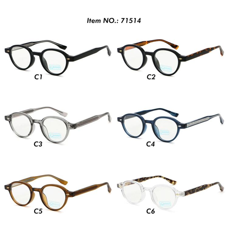 Pixel Unisex Round Frame Anti-Blue Light Blocking Glasses
