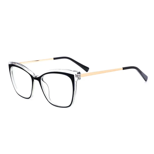 River Women's Two Tone Cat Eye Anti-Blue Light Blocking Glasses
