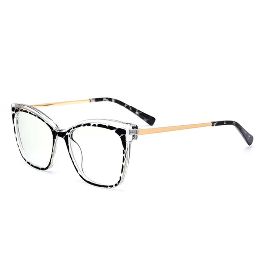 River Women's Two Tone Cat Eye Anti-Blue Light Blocking Glasses