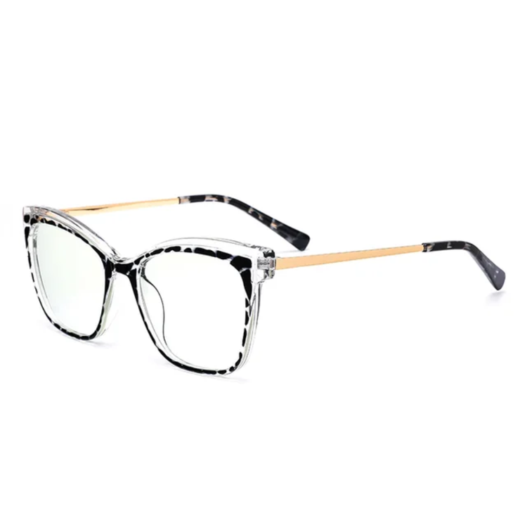 River Women's Two Tone Cat Eye Anti-Blue Light Blocking Glasses