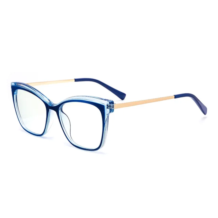 River Women's Two Tone Cat Eye Anti-Blue Light Blocking Glasses