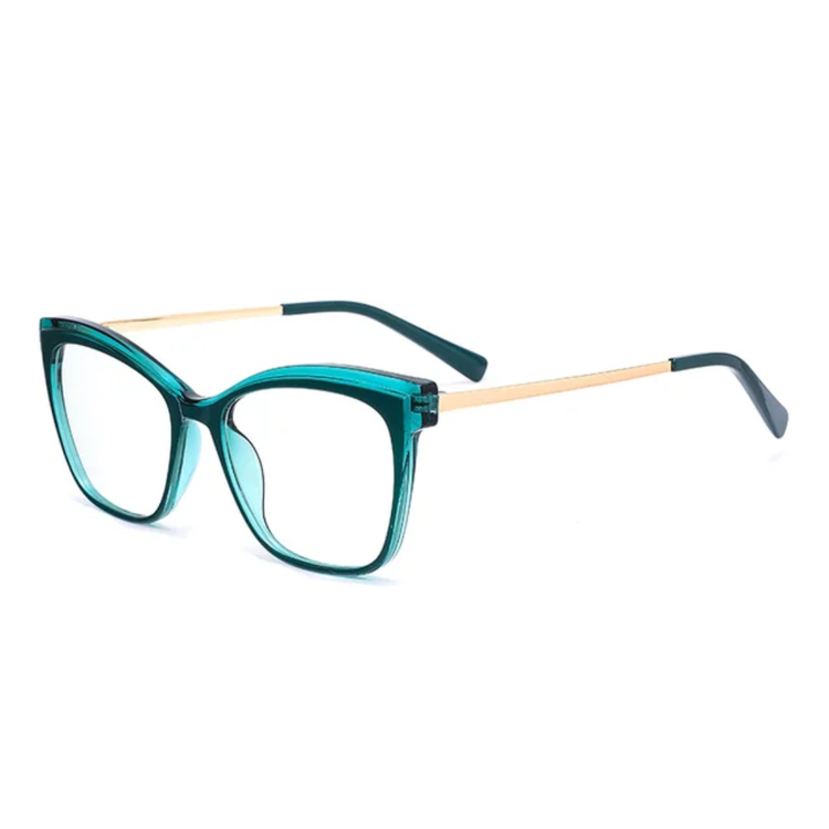 River Women's Two Tone Cat Eye Anti-Blue Light Blocking Glasses
