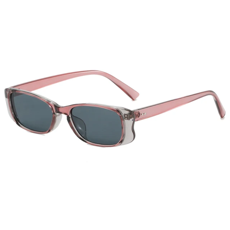 Roux Unisex Retro Rectangular Frame UV400 Sunglasses