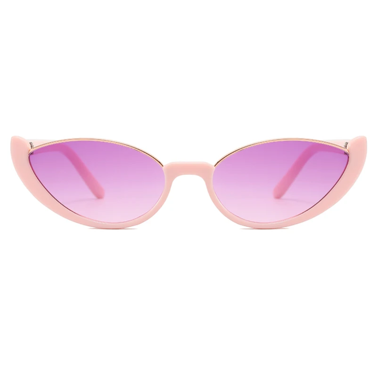 Solange Women's Small Oval Frame Retro UV400 Sunglasses