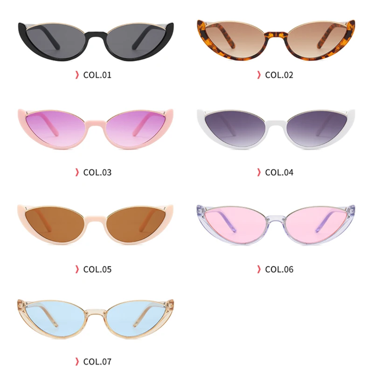 Solange Women's Small Oval Frame Retro UV400 Sunglasses