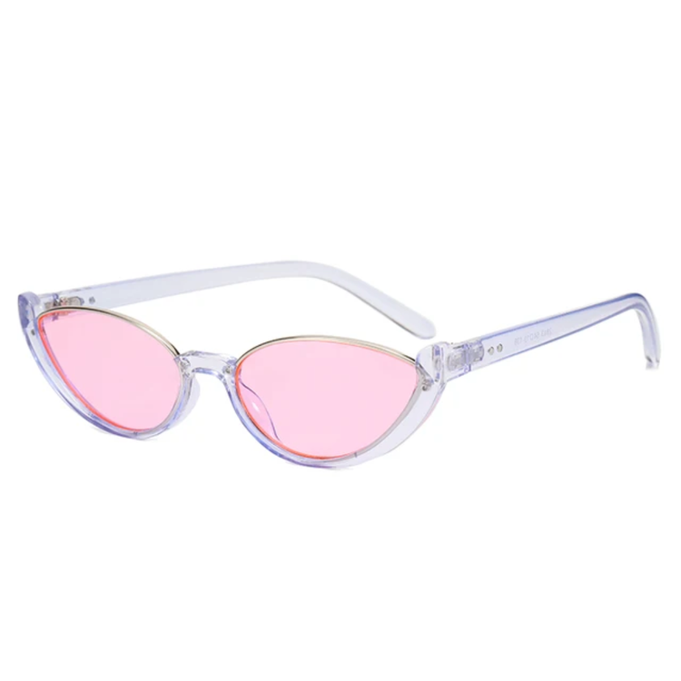 Solange Women's Small Oval Frame Retro UV400 Sunglasses