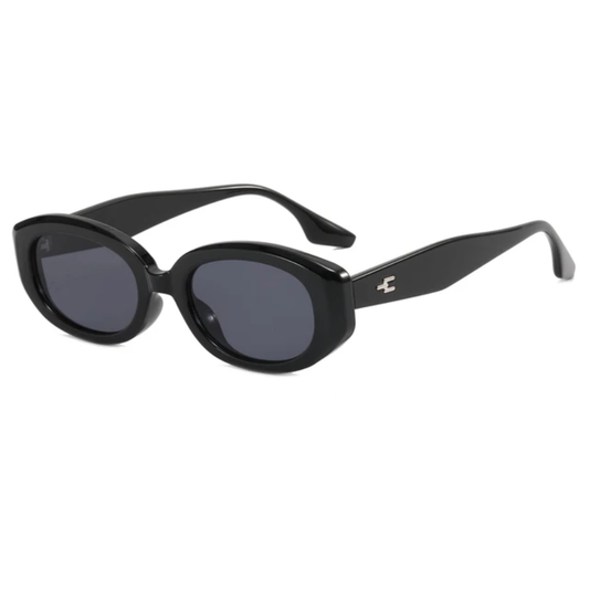 Vesper Unisex Small Oval Frame Retro UV400 Sunglasses
