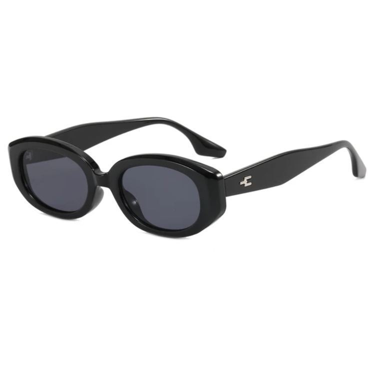 Vesper Unisex Small Oval Frame Retro UV400 Sunglasses