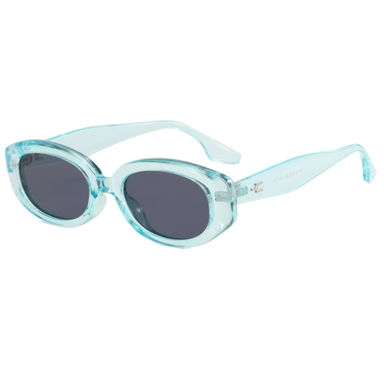 Vesper Unisex Small Oval Frame Retro UV400 Sunglasses