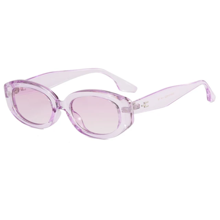 Vesper Unisex Small Oval Frame Retro UV400 Sunglasses
