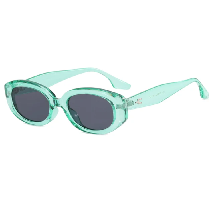 Vesper Unisex Small Oval Frame Retro UV400 Sunglasses