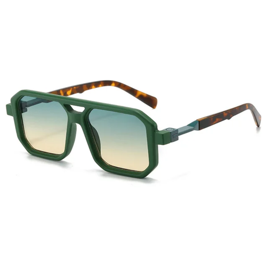 Hayes Men's Double Bridge Pilot Frame UV400 Sunglasses