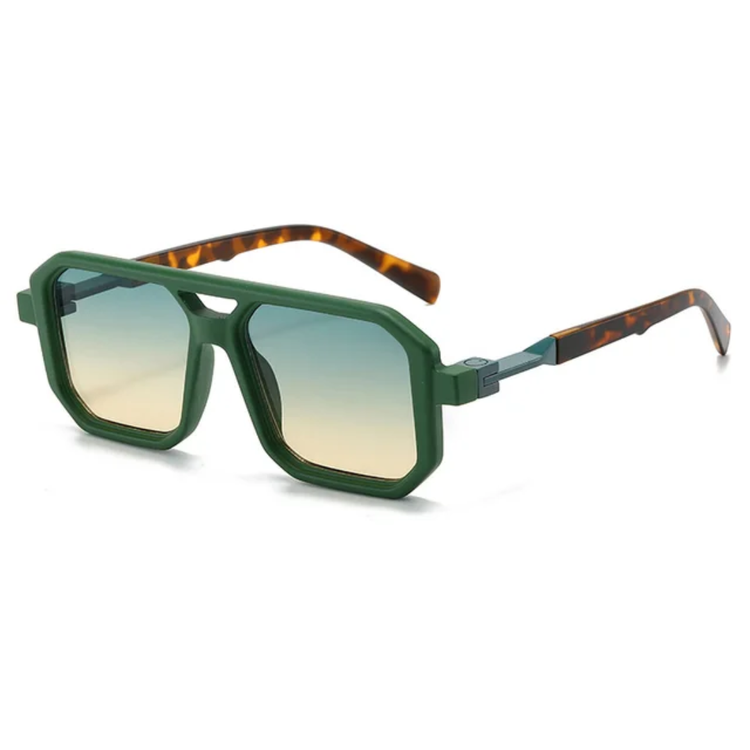 Hayes Men's Double Bridge Pilot Frame UV400 Sunglasses