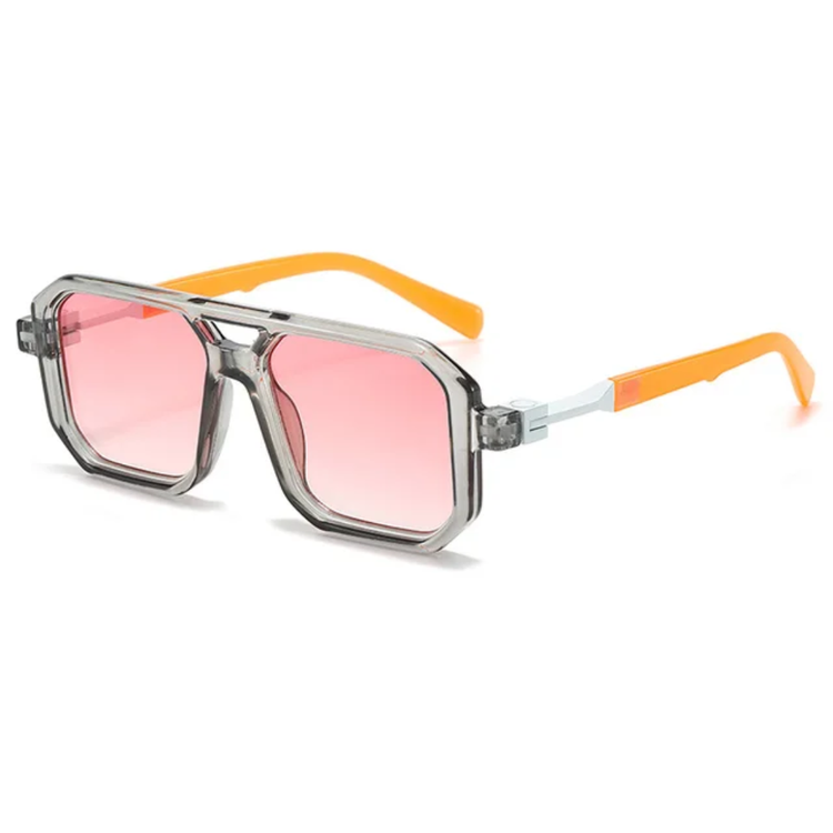 Hayes Men's Double Bridge Pilot Frame UV400 Sunglasses