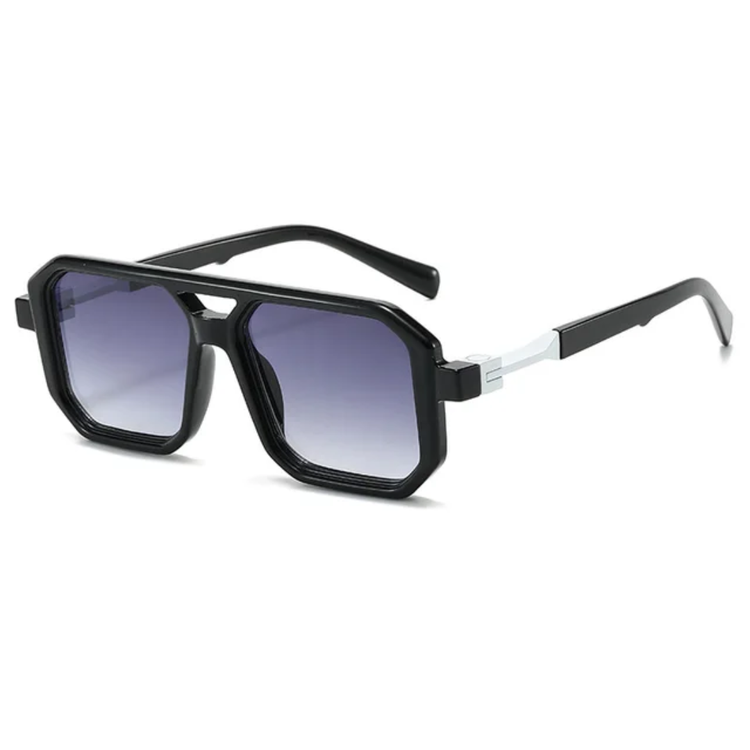Hayes Men's Double Bridge Pilot Frame UV400 Sunglasses