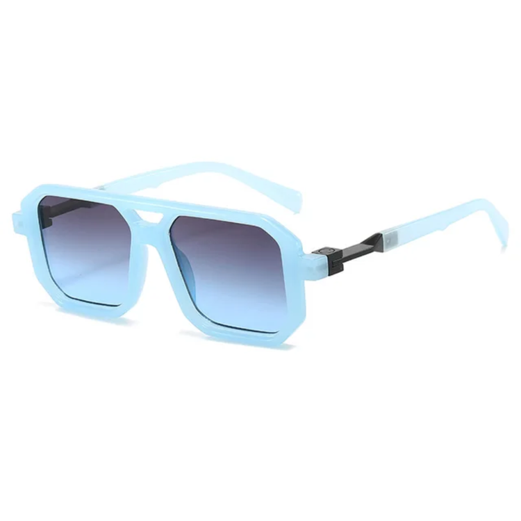 Hayes Men's Double Bridge Pilot Frame UV400 Sunglasses