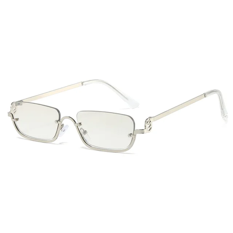 Daphne Womens Vintage Rectangular Half Frame UV400 SUnglasses