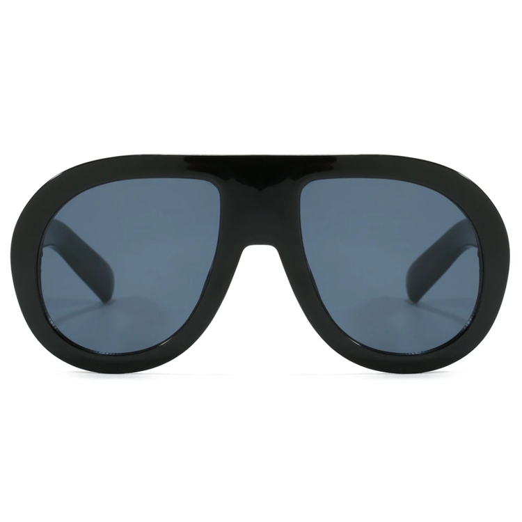 Indigo Oversized Retro Unisex Flat Top UV400 SUnglasses