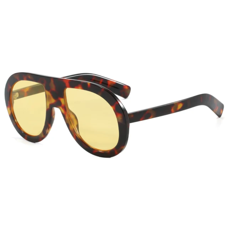 Indigo Oversized Retro Unisex Flat Top UV400 SUnglasses
