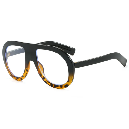 Rhys Oversized Retro Unisex Flat Top Anti Blue Light Glasses