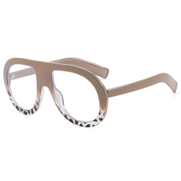Rhys Oversized Retro Unisex Flat Top Anti Blue Light Glasses