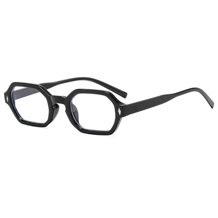 Icon Retro Rectangle Frame Unisex Anti-Blue Light Glasses
