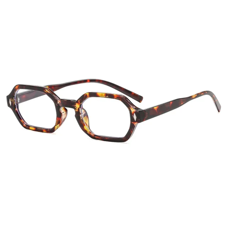 Icon Retro Rectangle Frame Unisex Anti-Blue Light Glasses