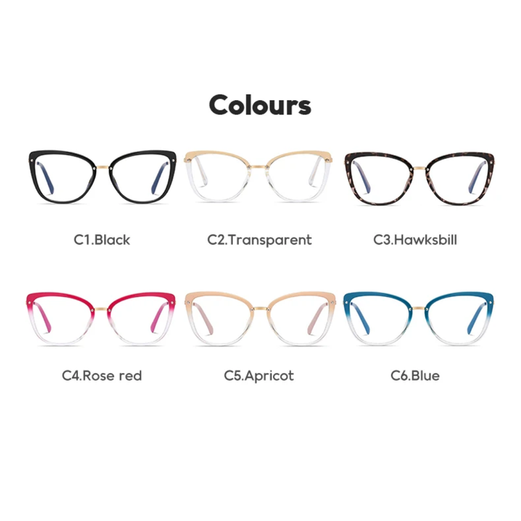 Fiora Women’s Cat Eye Anti-Blue Light Blocking Glasses