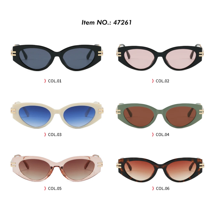 Luxor Women’s Retro Oval Frame UV400 Sunglasses