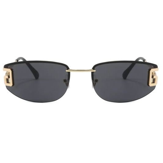 Solis Rectangle Rimless Unisex UV400 Sunglasses