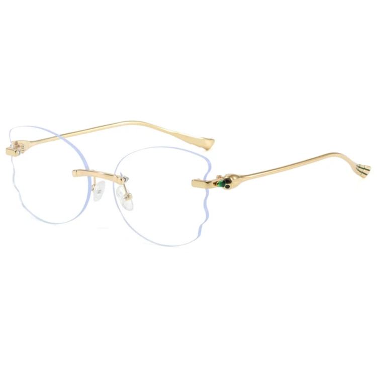 Dakota Retro Women's Rimless Butterfly UV400 Sunglasses