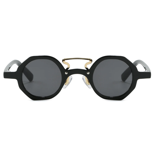 Carlon Retro Polygon Frame Unisex UV400 Sunglasses