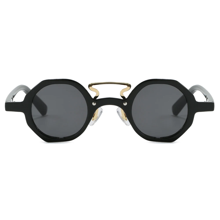 Carlon Retro Polygon Frame Unisex UV400 Sunglasses